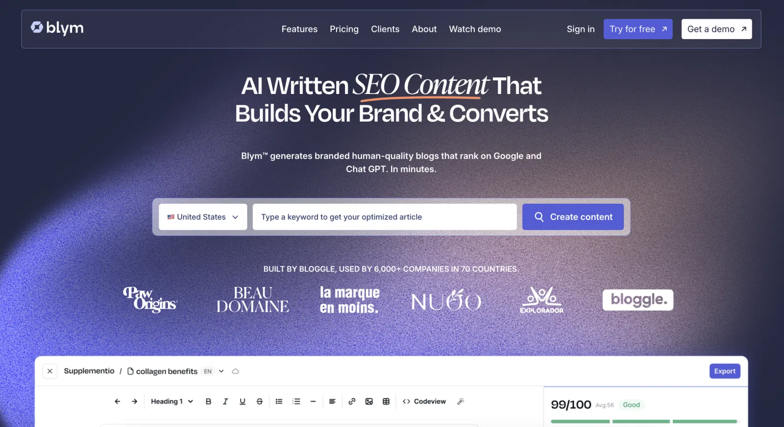 Discover the Power of Blym - The Ultimate AI-Driven SEO & Content Optimization Tool